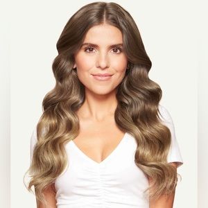 20" Ash Brown Balayage Halo® Hair Extensions (180g) - 20" (180g)